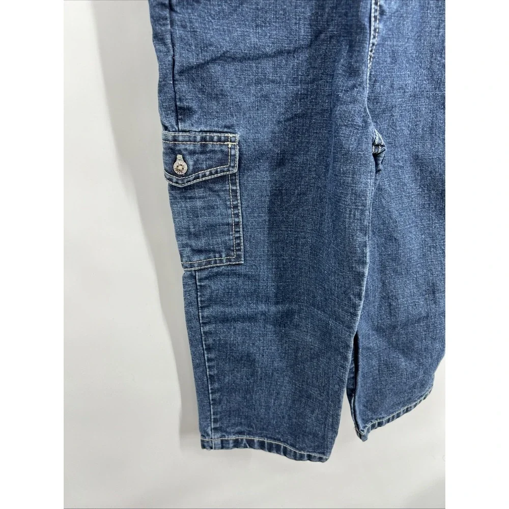 Gap Overalls Denim  Girls Toddler Size 3 Years Cargo Pocket‎ EUC